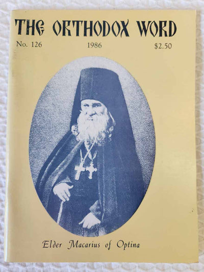 Orthodox Word 126 Jan-Feb 1986 RARE very good2