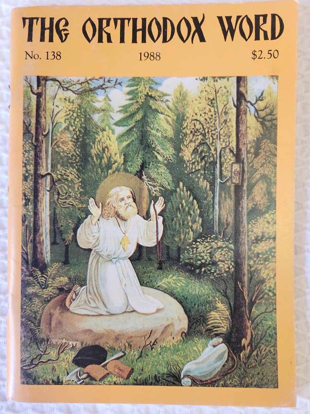 Orthodox Word 138 Jan-Feb 1988 RARE good2