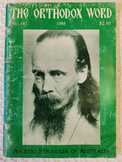 Orthodox Word 140 May-Jun 1988 RARE poor1
