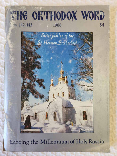 Orthodox Word 142-143 Sep-Dec 1988 RARE poor1