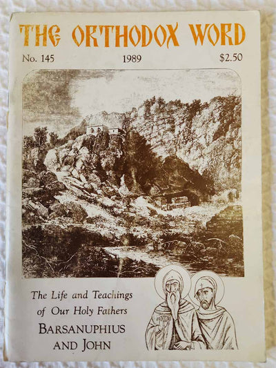 Orthodox Word 145 Mar-Apr 1989 RARE fair1