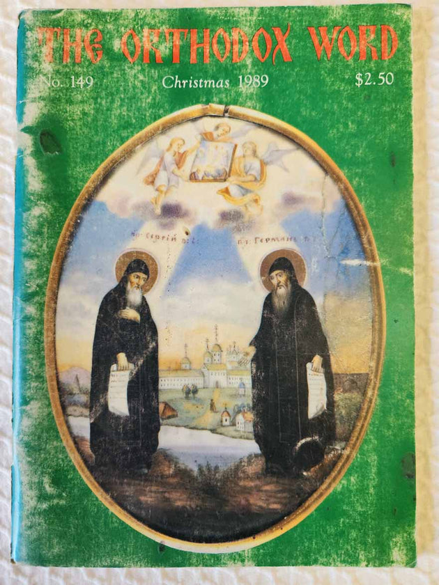 Orthodox Word 149 Nov-Dec 1989 RARE poor1