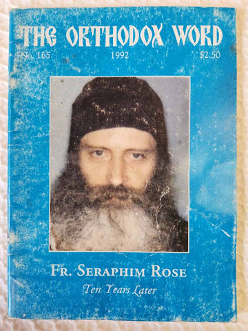 Orthodox Word 165 Jul-Aug 1992 RARE poor1