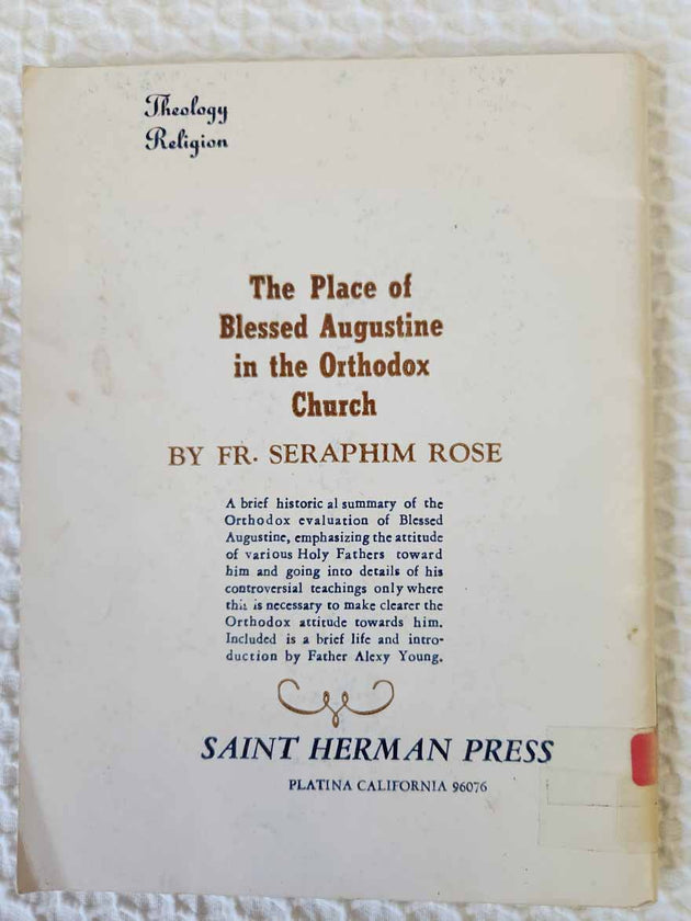 Place of Blessed Augustine 1st Ed rare