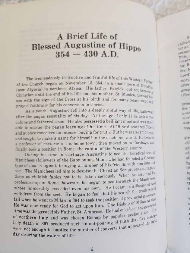 Place of Blessed Augustine 1st Ed rare