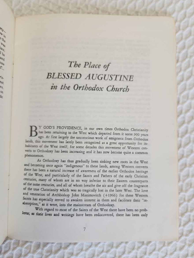 Place of Blessed Augustine 1st Ed rare