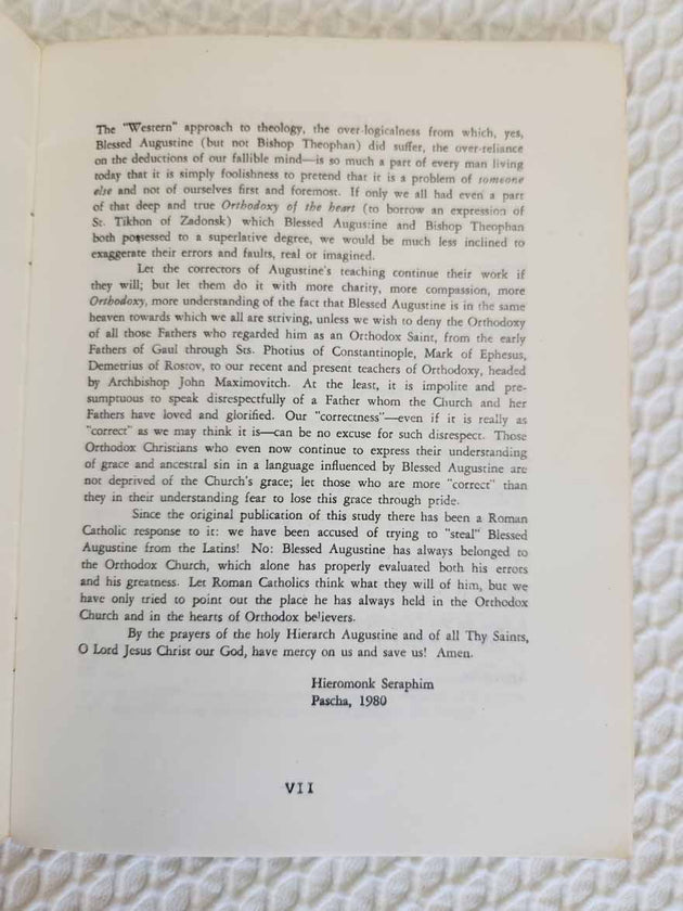 Place of Blessed Augustine 1st Ed rare