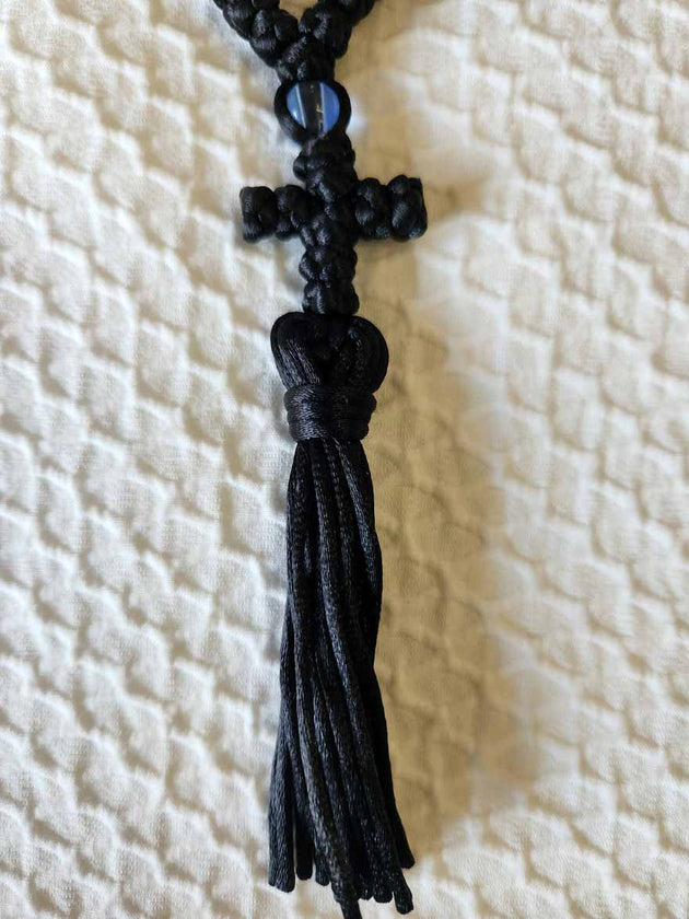 Mount Athos Prayer Rope 100 BLK 4BLUbds CT