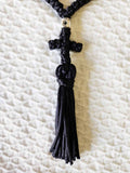 Mount Athos Prayer Rope 100 BLK 4CrossBds CT