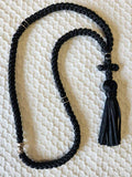 Mount Athos Prayer Rope 100 BLK BLKbds CT