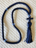 Mount Athos Prayer Rope 100 DkBLU BLUbds CT