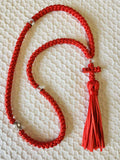 Mount Athos Prayer Rope 100 RED TheotBd CT