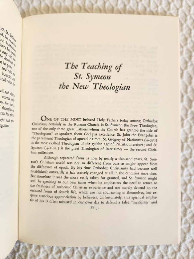 Sin of Adam by Saint Symeon 1st Ed rare