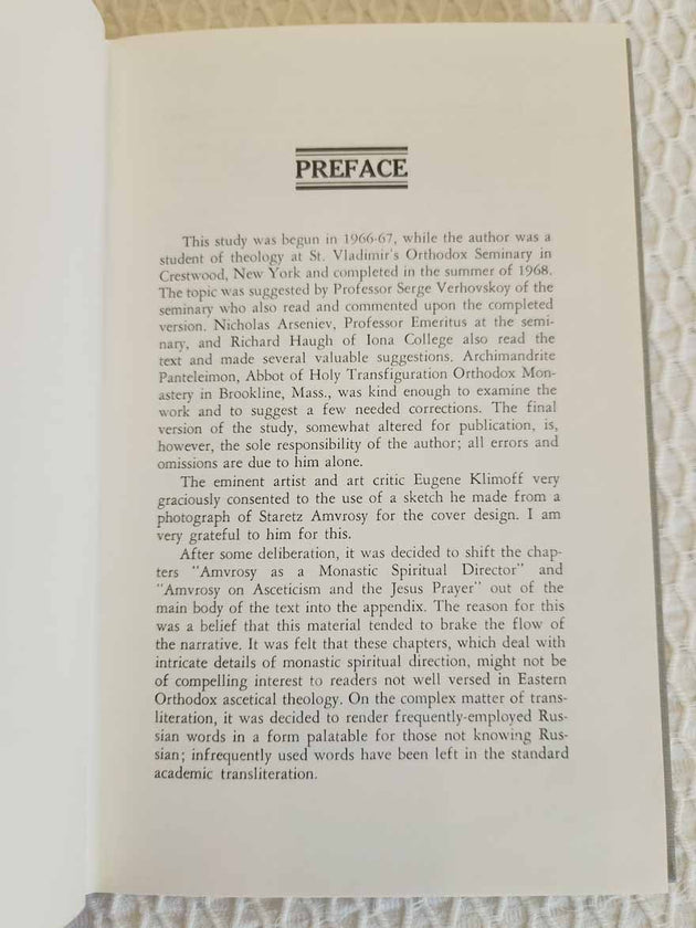 Staretz Amvrosy by John B Dunlop Rare