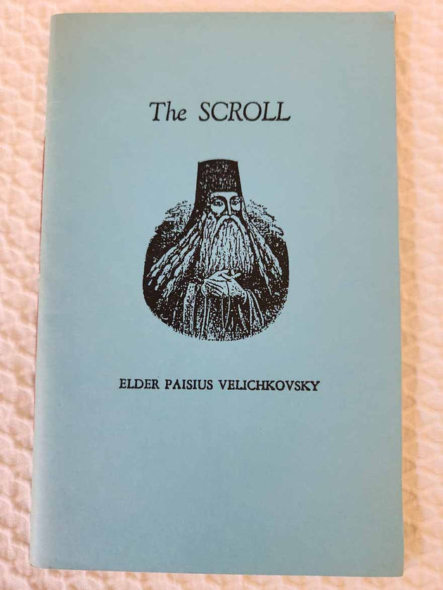 The Scroll Elder Paisius Velichkovsky rare copy