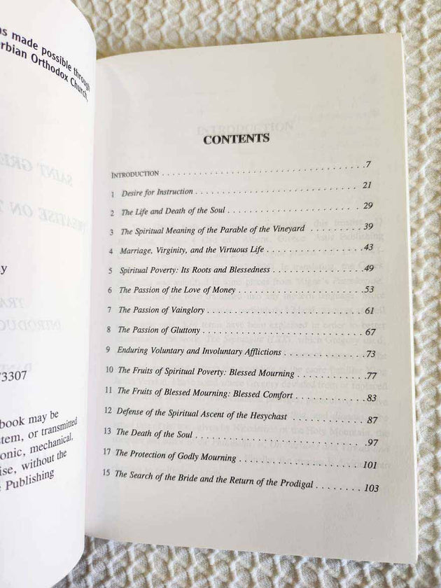 Treatise on the Spiritual Life Gregory Palamas rare