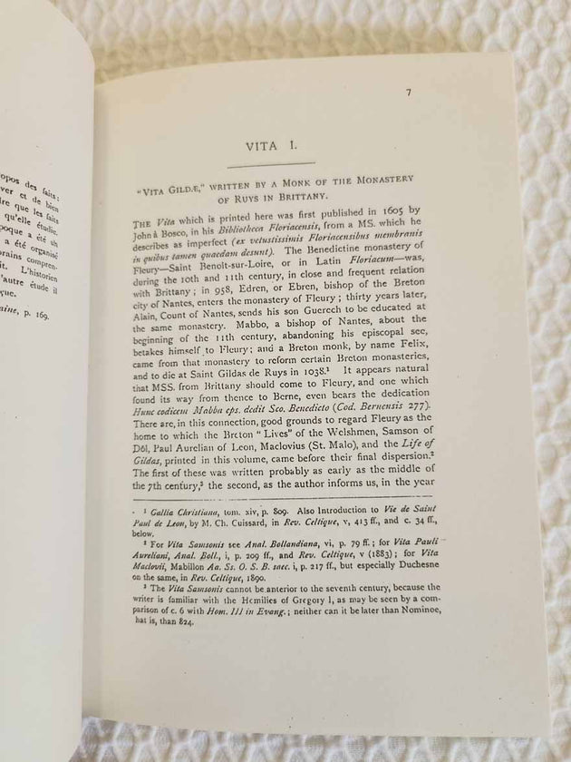 Two Lives of Gildas rare book