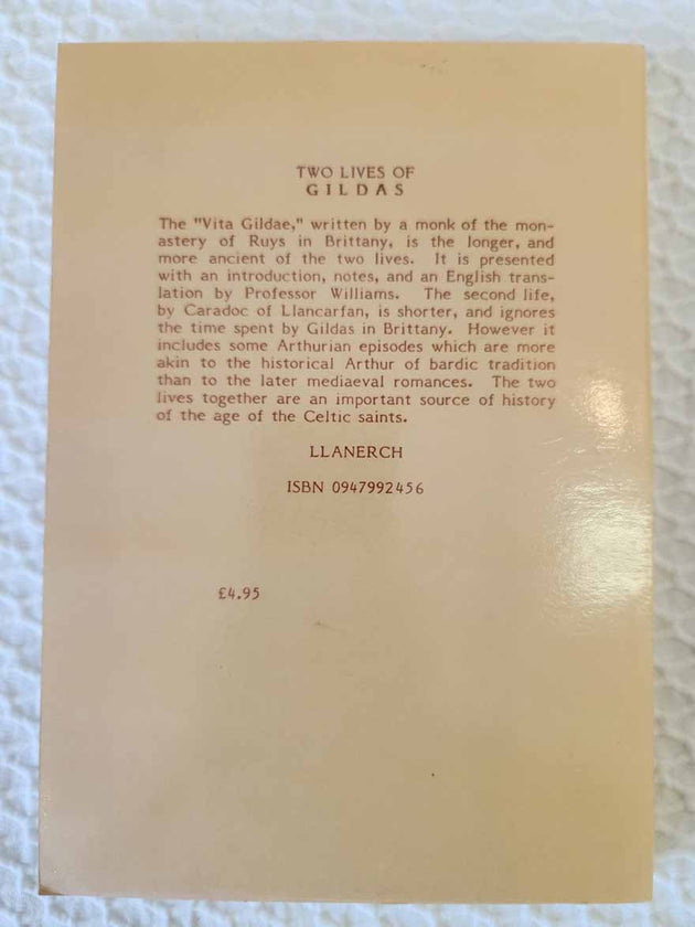 Two Lives of Gildas rare book