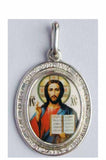 B513JesusPrayer Porcelain Christ Icon Pendant