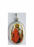 B523Lg Porcelain Archangel Michael Icon Pendant