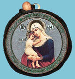 Matrona the Blind and Seeking Out the Lost Round Two Sided Car Pendant Icon CP011
