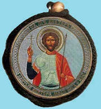 Victor and Guardian Angel Round Two Sided Car Pendant Icon CP041