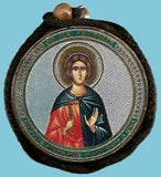 Anatole and Guardian Angel Round Two Sided Car Pendant Icon CP047