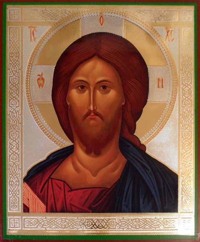 Christ portrait Rublev style