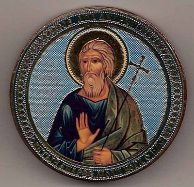 Andrew Apostle Round One Sided Car Icon Ci013