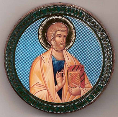 Peter Apostle Round One Sided Car Icon Ci025