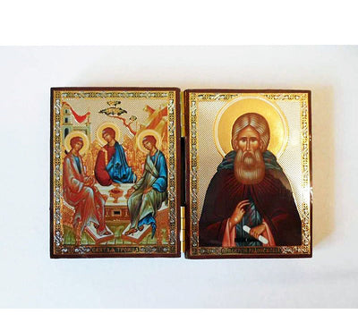 Holy Trinity and Sergius of Radonezh DiptychSmall002