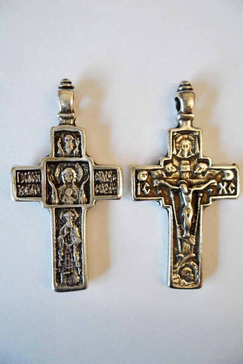 GC002 Greek Cross Sign and Crucifixion