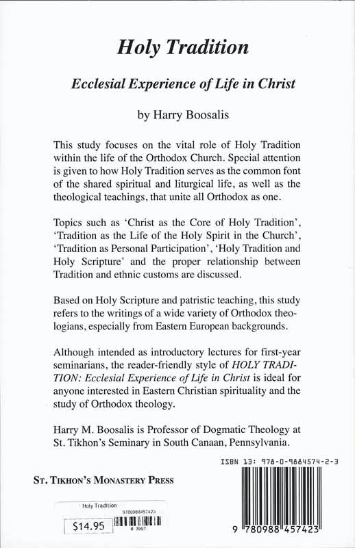 Holy Tradition Harry Boosalis