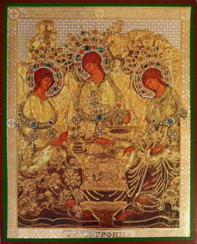 Holy Trinity by Rublev riza