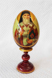 An Icon Egg St Nectarios of Aegina Hand Painted