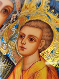 An Icon Egg Tikhvin Mother of God Hand Painted