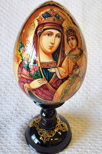 An Icon Egg Unfading Flower Hand Painted