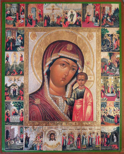 Kazan Mother of God w Feasts