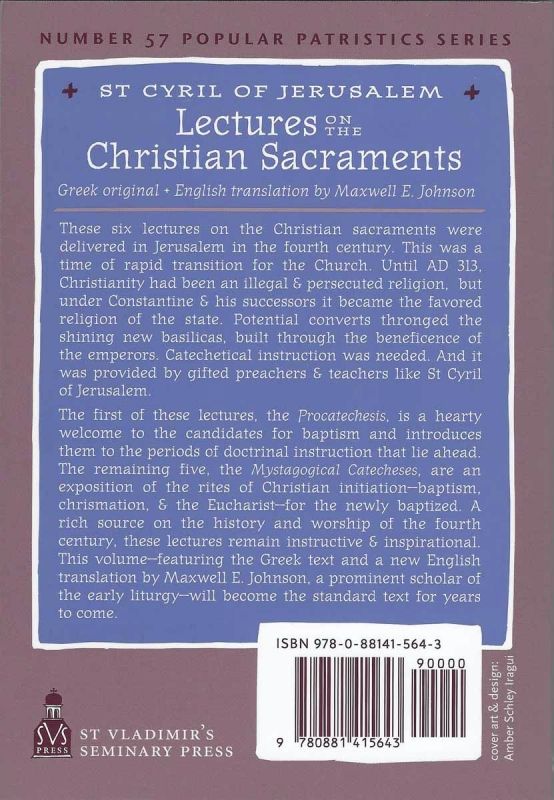 On the Christian Sacraments