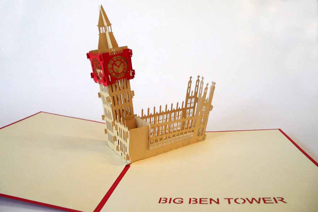 Pop Up Card 097 Big Ben Tower