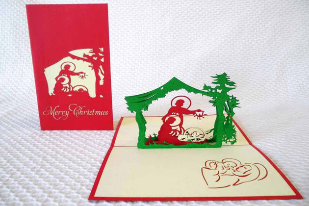 Pop Up Card 144 Nativity Scene