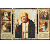 Seraphim of Sarov Saint Triptych003