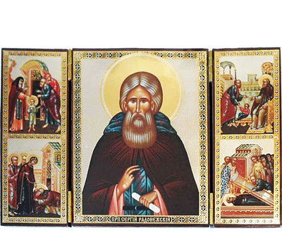 Sergius of Radonezh Saint Triptych019