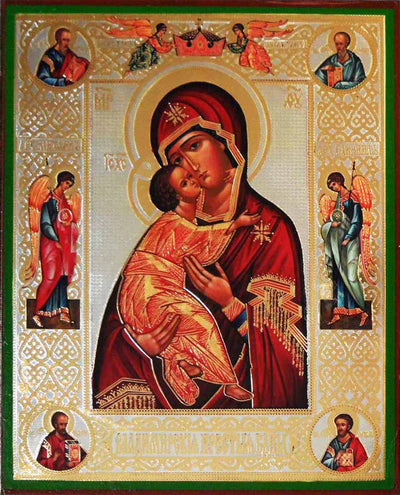Vladimir Mother of God with Evangelists